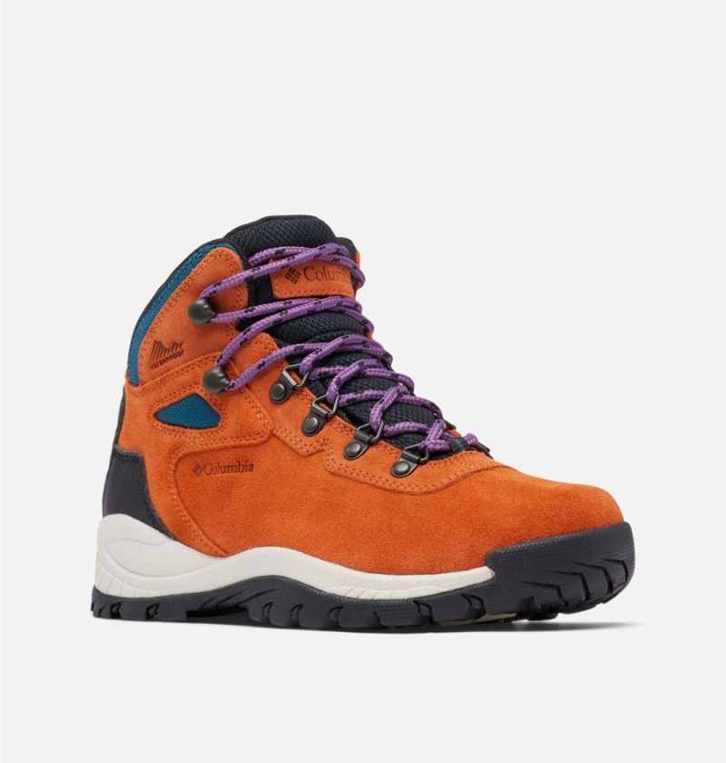 Orange Women's Columbia Newton Ridge Plus Waterproof Amped Boot Hiking Shoes | VNMSW-2613