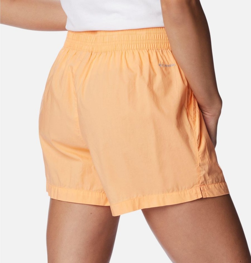 Orange Women's Columbia Norgate Shorts | OXSFV-8723