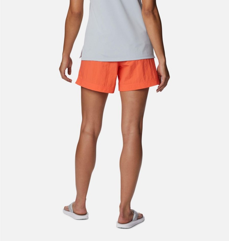 Orange Women's Columbia PFG Backcast Water Shorts | BUVLX-0517