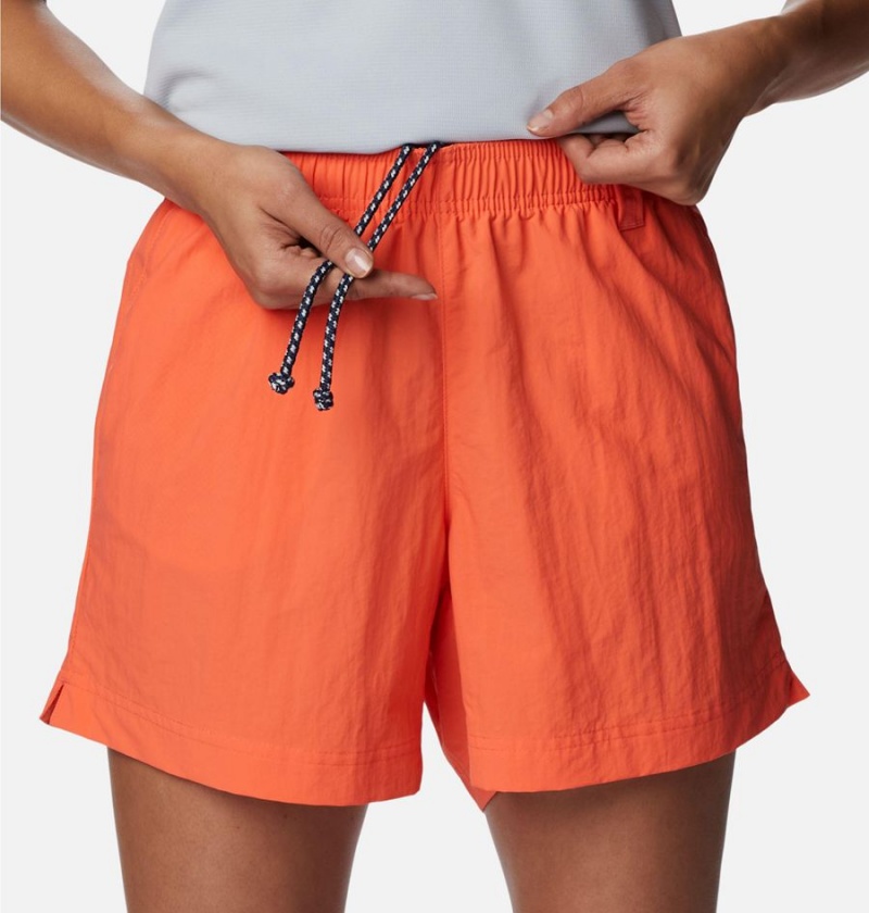 Orange Women's Columbia PFG Backcast Water Shorts | BUVLX-0517