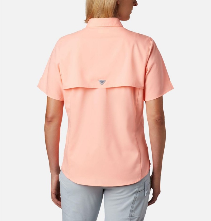 Orange Women's Columbia PFG Tamiami II Short Sleeve Shirt | QBYSN-4138