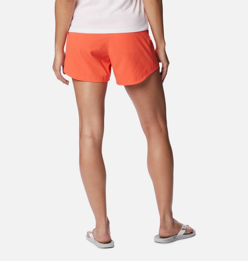 Orange Women's Columbia PFG Tamiami Pull-On Shorts | DLVRK-9508