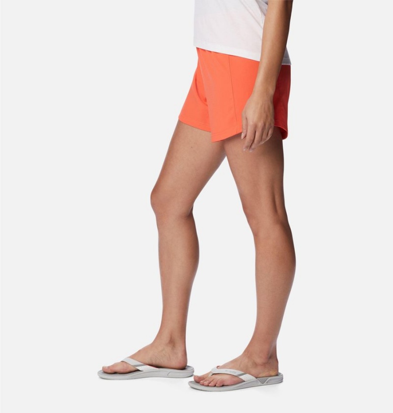 Orange Women's Columbia PFG Tamiami Pull-On Shorts | DLVRK-9508