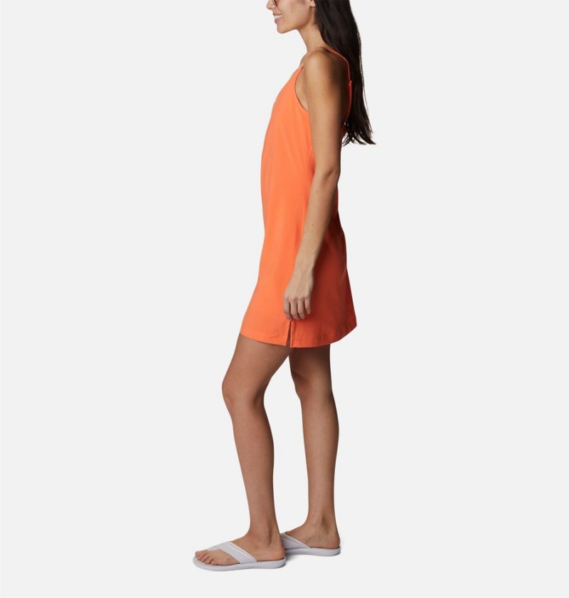 Orange Women's Columbia Pleasant Creek Stretch Dress | ZVORI-5072