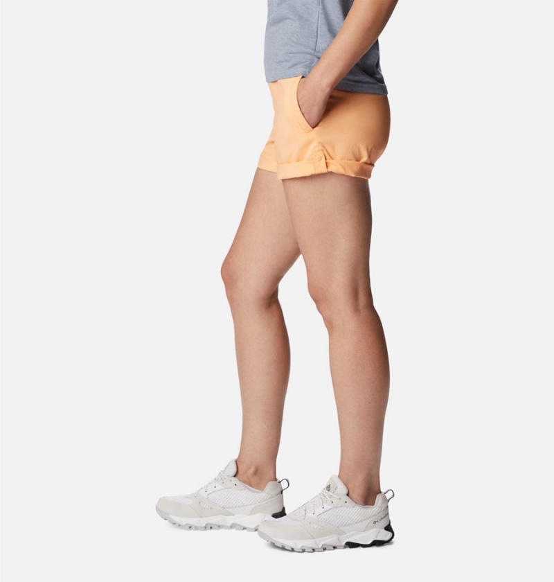 Orange Women's Columbia Silver Ridge Utility Shorts | GQPHE-9067