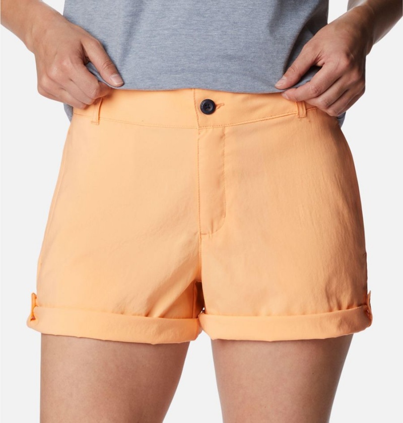 Orange Women's Columbia Silver Ridge Utility Shorts | GQPHE-9067