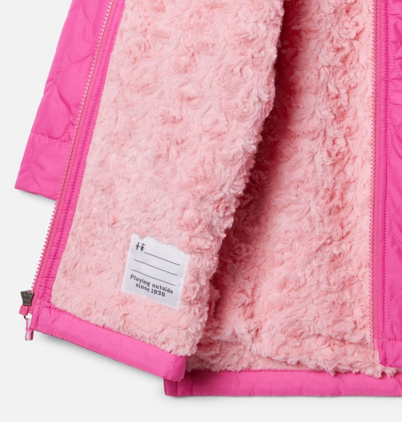 Pink Kids' Columbia Bella Plush Novelty Jacket | YICHD-4630