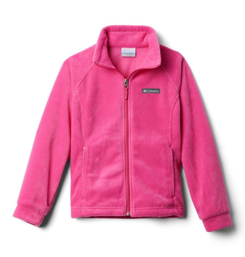 Pink Kids' Columbia Benton Springs Fleece Jacket | SNHVC-7284