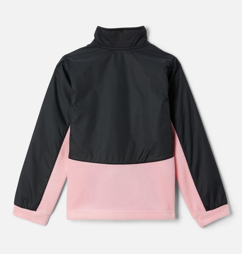 Pink Kids' Columbia Benton Springs III Overlay Fleece Jacket | OHCAS-4396