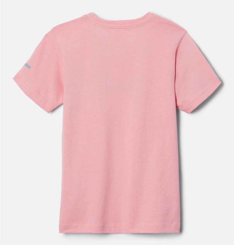 Pink Kids' Columbia Bessie Butte Short Sleeve Graphic T-Shirt | EFGNZ-5487