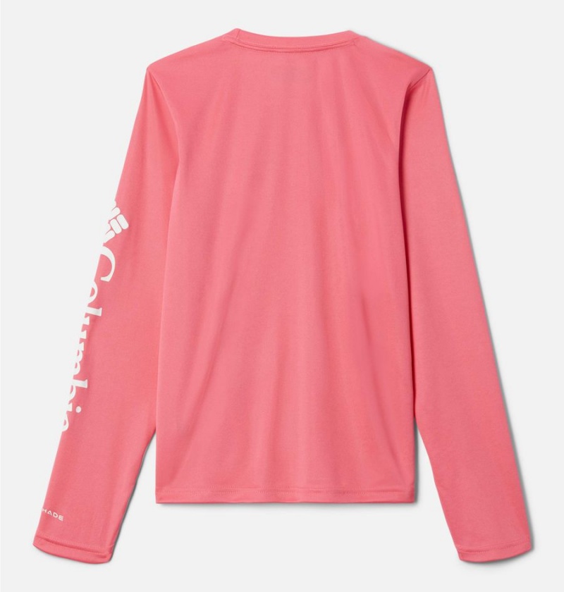 Pink Kids' Columbia Fork Stream Long Sleeve T-Shirt | NSIZH-5348