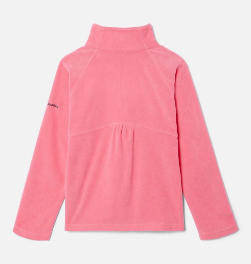 Pink Kids' Columbia Glacial 1/4 Zip Pullover Fleece | PTEDB-7534