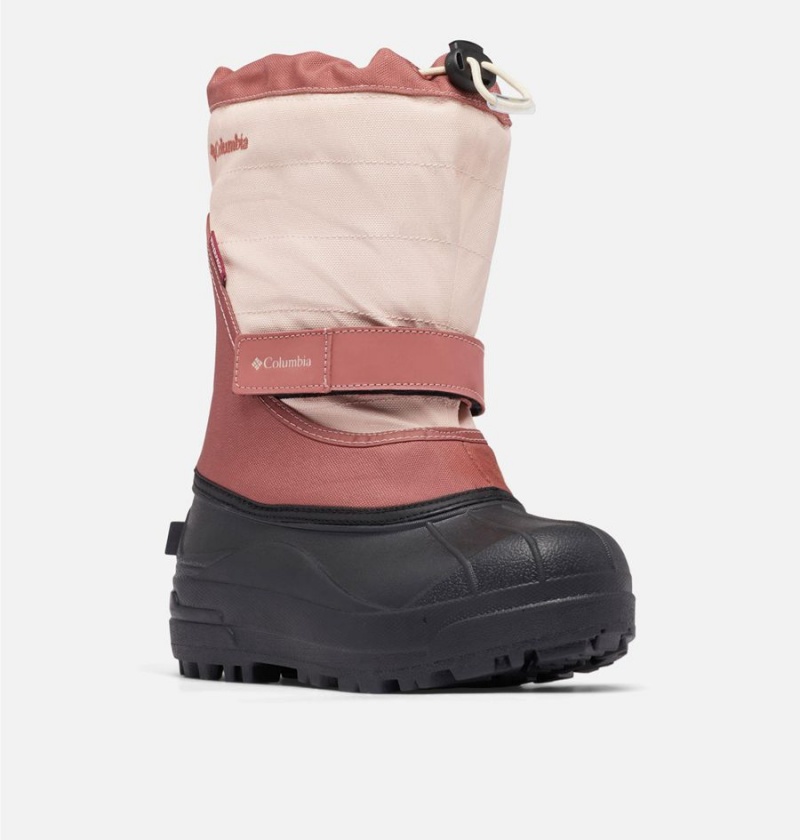 Pink Kids' Columbia Powderbug Plus II Snow Boots | OQLIB-3685