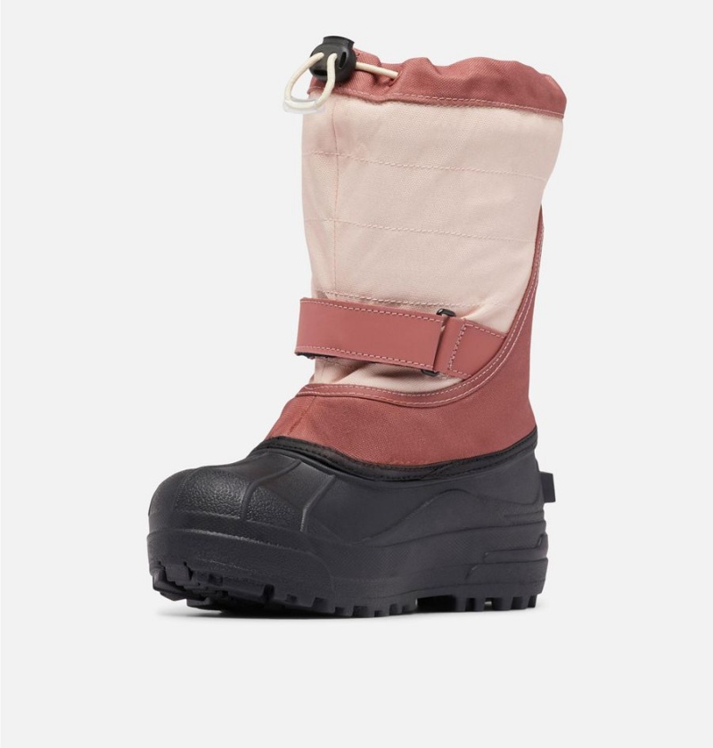 Pink Kids' Columbia Powderbug Plus II Snow Boots | OQLIB-3685