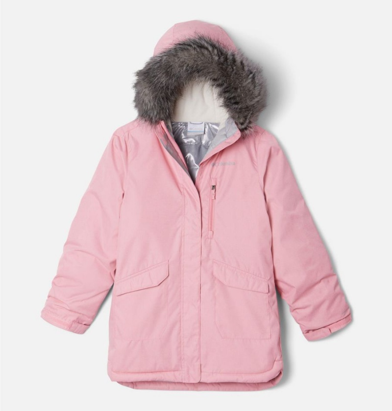 Pink Kids\' Columbia Suttle Mountain Long Insulated Jacket | MORAW-9206