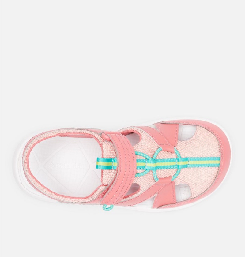 Pink Kids' Columbia Techsun Wave Sandals | ZCUMP-6983