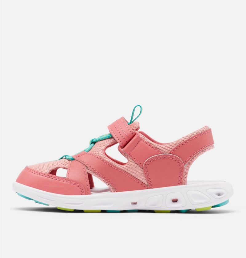 Pink Kids' Columbia Techsun Wave Sandals | ZCUMP-6983