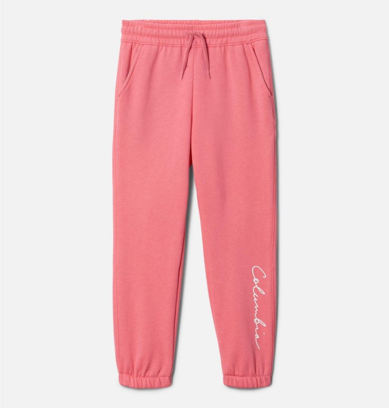 Pink Kids\' Columbia Trek II Joggers Pants | MZNBG-3079