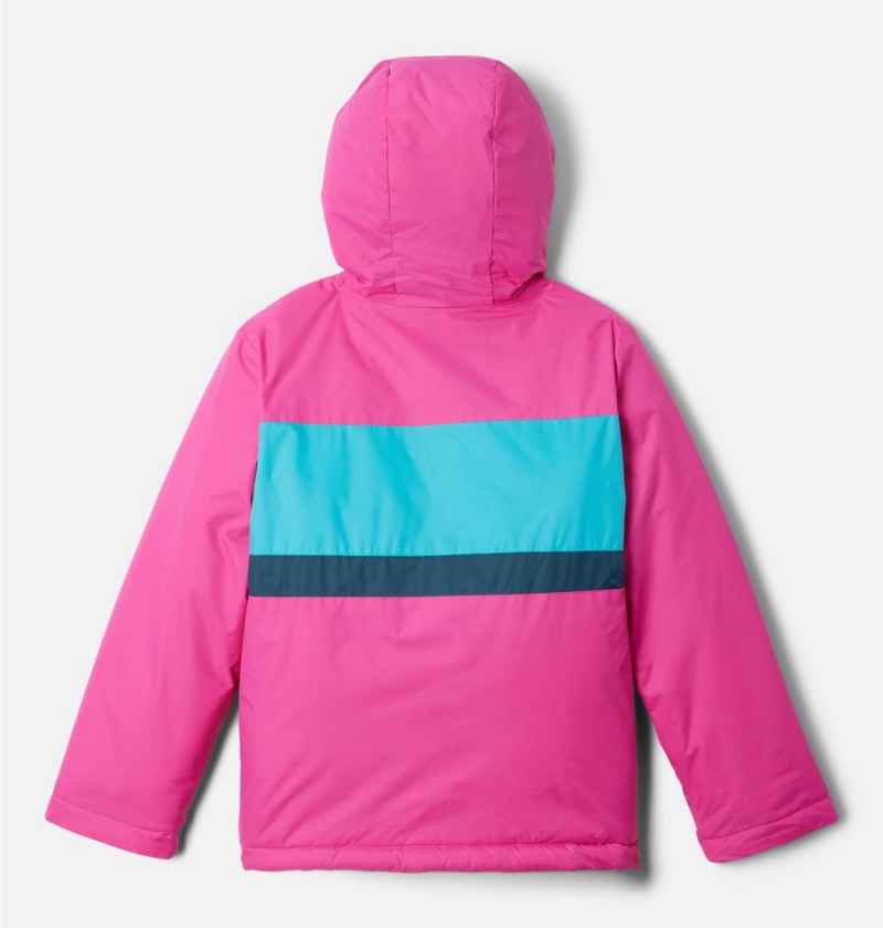 Pink Kids' Columbia Valley Runner Jacket | WRGLI-0756