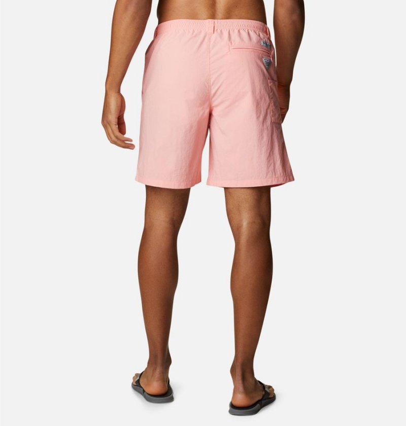 Pink Men's Columbia PFG Backcast III Water Shorts | VUTXN-5169