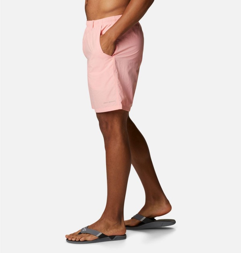 Pink Men's Columbia PFG Backcast III Water Shorts | VUTXN-5169