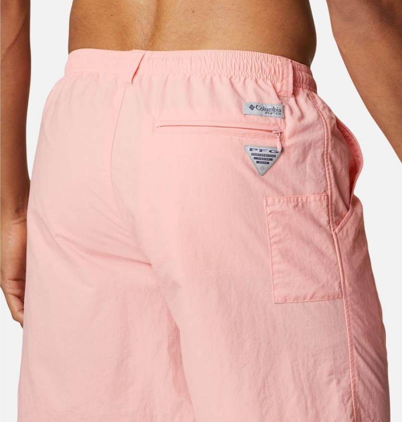 Pink Men's Columbia PFG Backcast III Water Shorts | VUTXN-5169