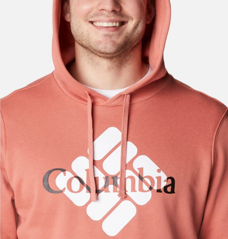 Pink Men's Columbia Trek Hoodie | MYPUF-7859