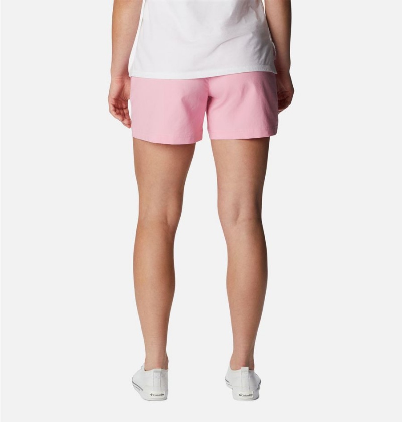 Pink Women's Columbia Anytime Lite Shorts | LJVGT-4519