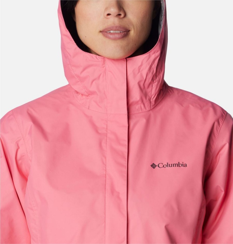 Pink Women's Columbia Arcadia II Rain Jacket | AYMGI-3706