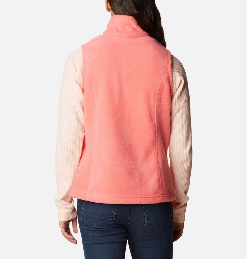 Pink Women's Columbia Benton Springs Fleece Vest | RTGPD-5920