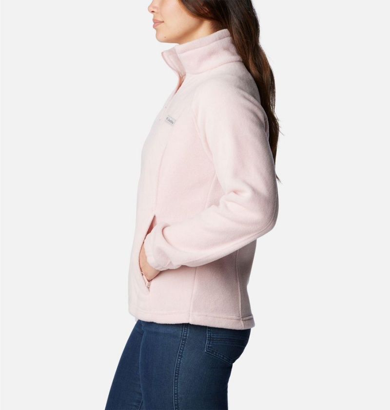 Pink Women's Columbia Benton Springs Full Zip Fleece Jacket | ERIVL-9437