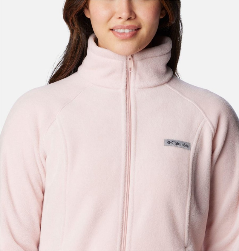 Pink Women's Columbia Benton Springs Full Zip Fleece Jacket | ERIVL-9437