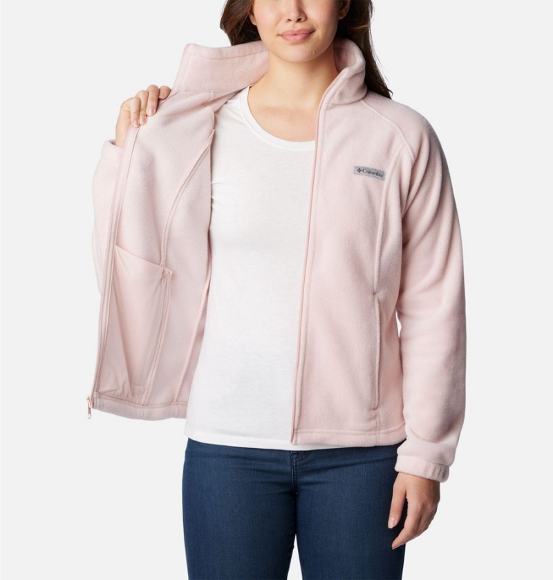 Pink Women's Columbia Benton Springs Full Zip Fleece Jacket | ERIVL-9437