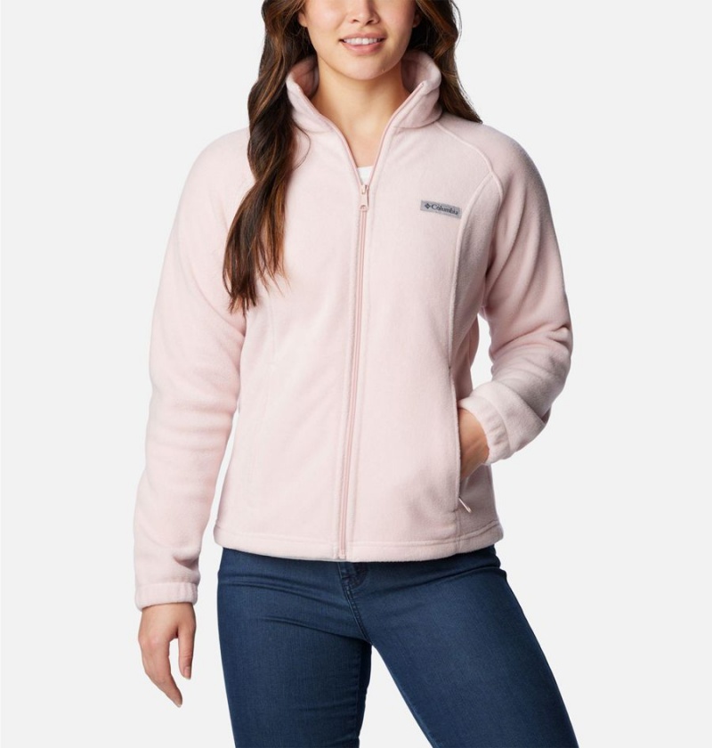 Pink Women\'s Columbia Benton Springs Full Zip Fleece Jacket | ERIVL-9437