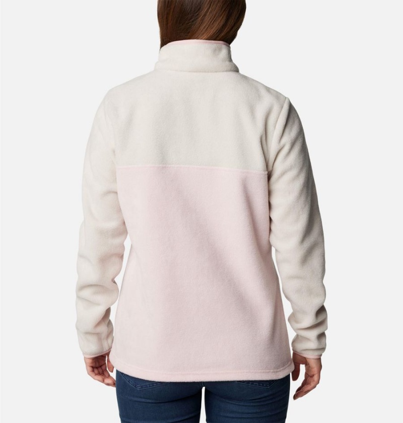 Pink Women's Columbia Benton Springs Half Snap Fleece Pullover | UJIZB-9856