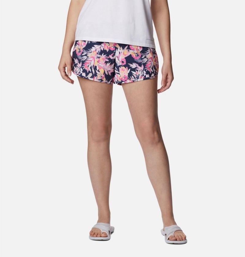 Pink Women\'s Columbia Bogata Bay Stretch Printed Shorts | PKLVO-4672