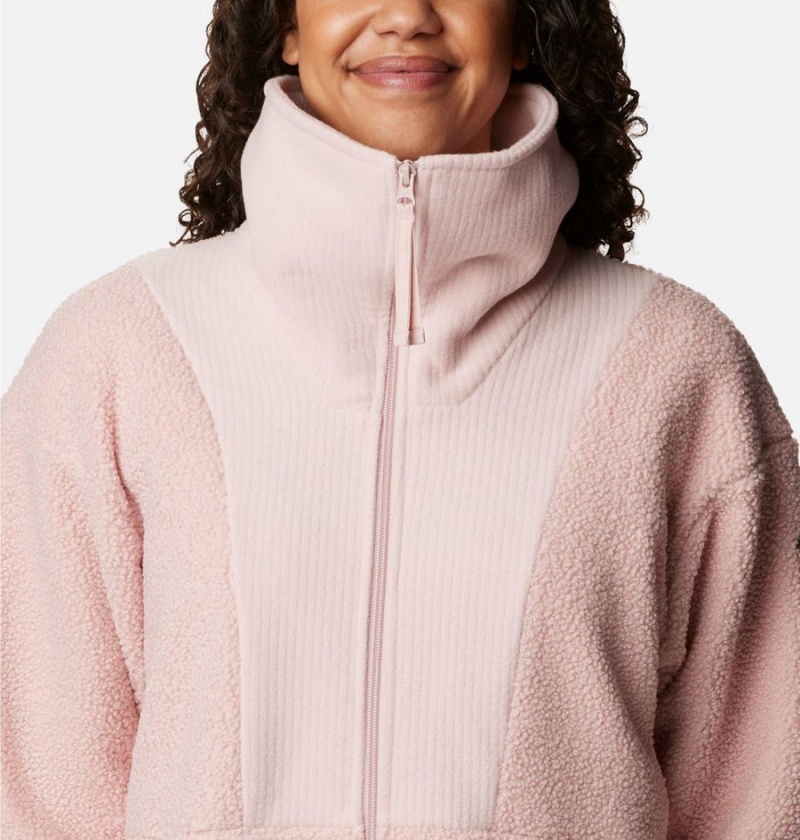 Pink Women's Columbia Boundless Trek Full Zip Fleece Jacket | SMYEB-2769