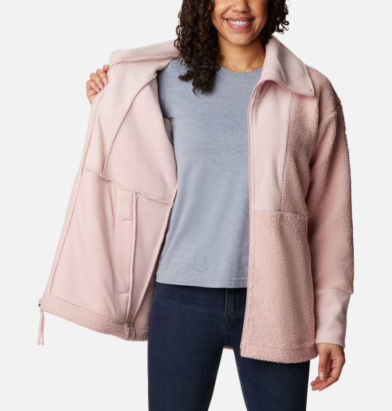 Pink Women's Columbia Boundless Trek Full Zip Fleece Jacket | SMYEB-2769