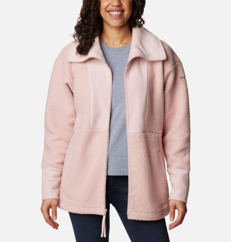 Pink Women's Columbia Boundless Trek Full Zip Fleece Jacket | SMYEB-2769