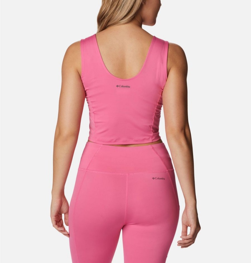 Pink Women's Columbia Boundless Trek Tank Top | TWSJD-9204