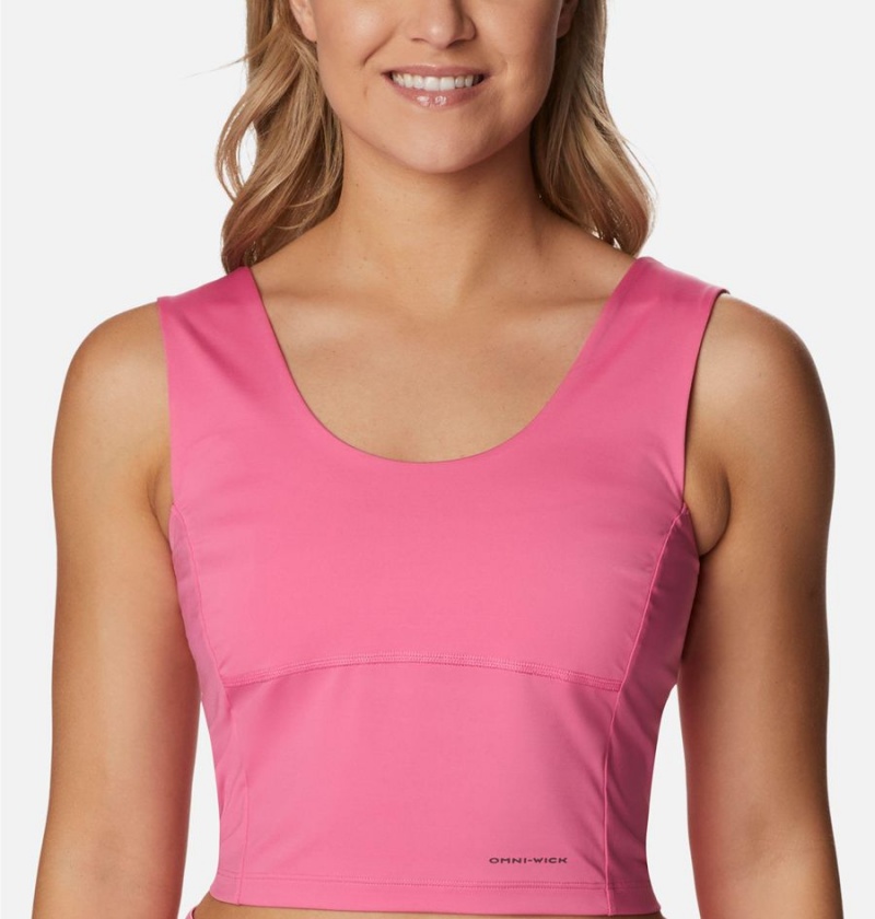 Pink Women's Columbia Boundless Trek Tank Top | TWSJD-9204