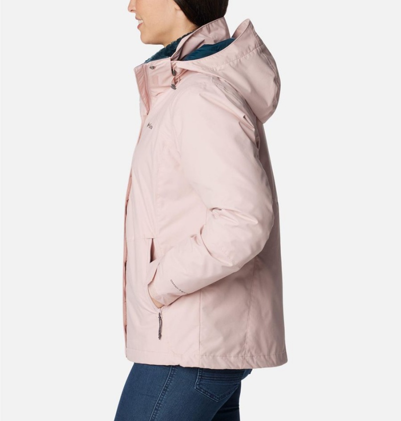 Pink Women's Columbia Bugaboo II Fleece Interchange Ski Jacket | TCJXP-7265