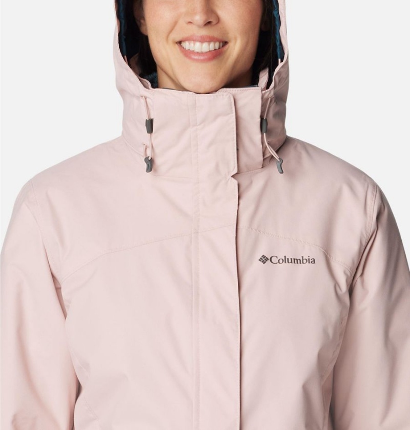 Pink Women's Columbia Bugaboo II Fleece Interchange Ski Jacket | TCJXP-7265