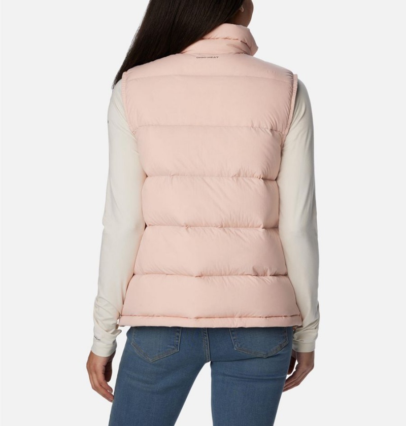 Pink Women's Columbia Bulo Point II Down Vest | NTJAP-1895