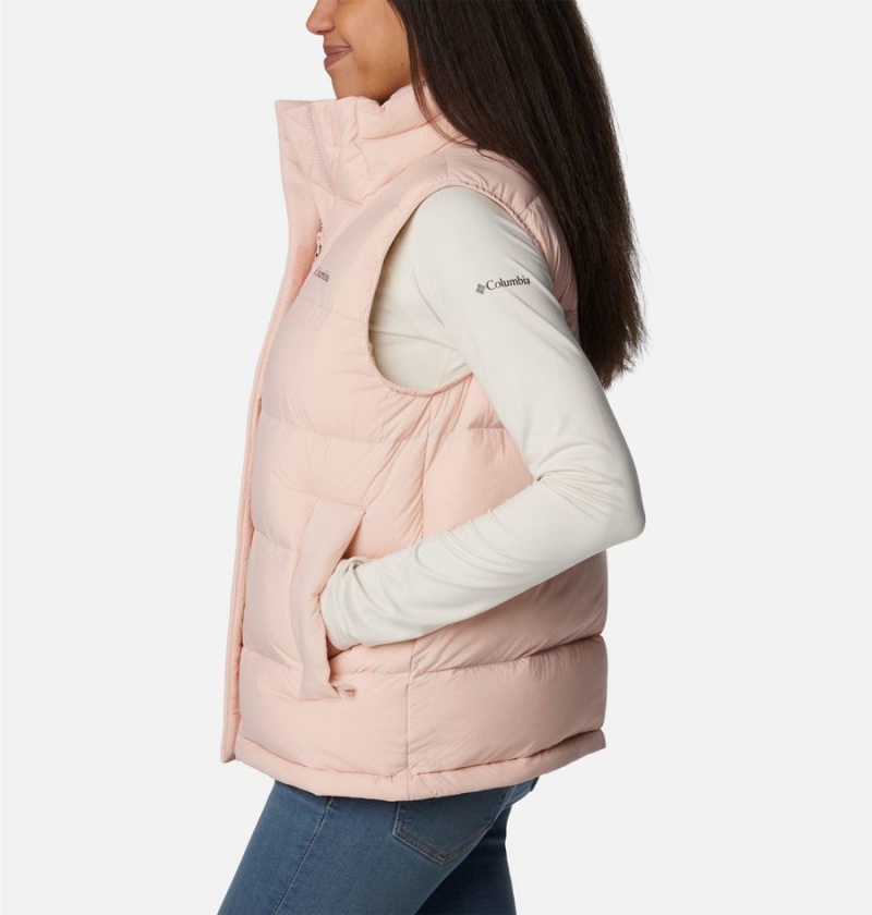 Pink Women's Columbia Bulo Point II Down Vest | NTJAP-1895