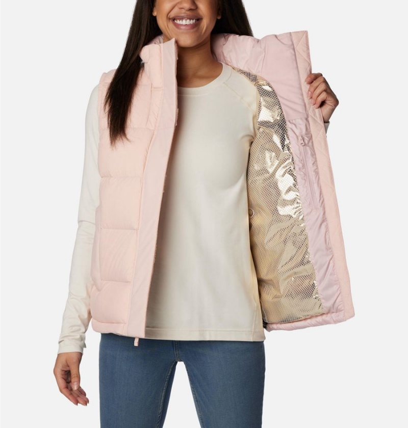 Pink Women's Columbia Bulo Point II Down Vest | NTJAP-1895