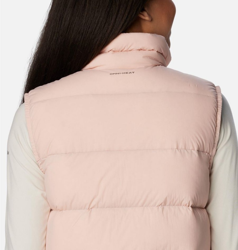 Pink Women's Columbia Bulo Point II Down Vest | NTJAP-1895