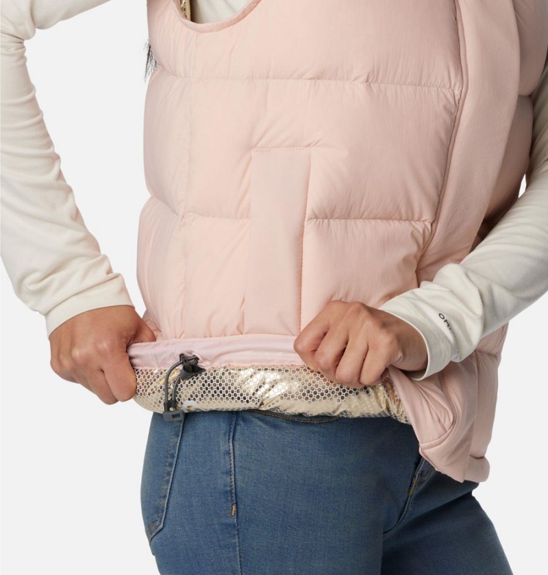 Pink Women's Columbia Bulo Point II Down Vest | NTJAP-1895