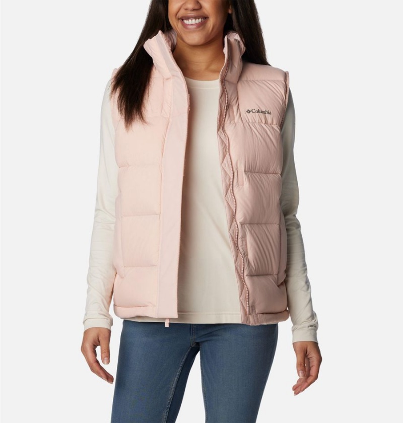 Pink Women's Columbia Bulo Point II Down Vest | NTJAP-1895