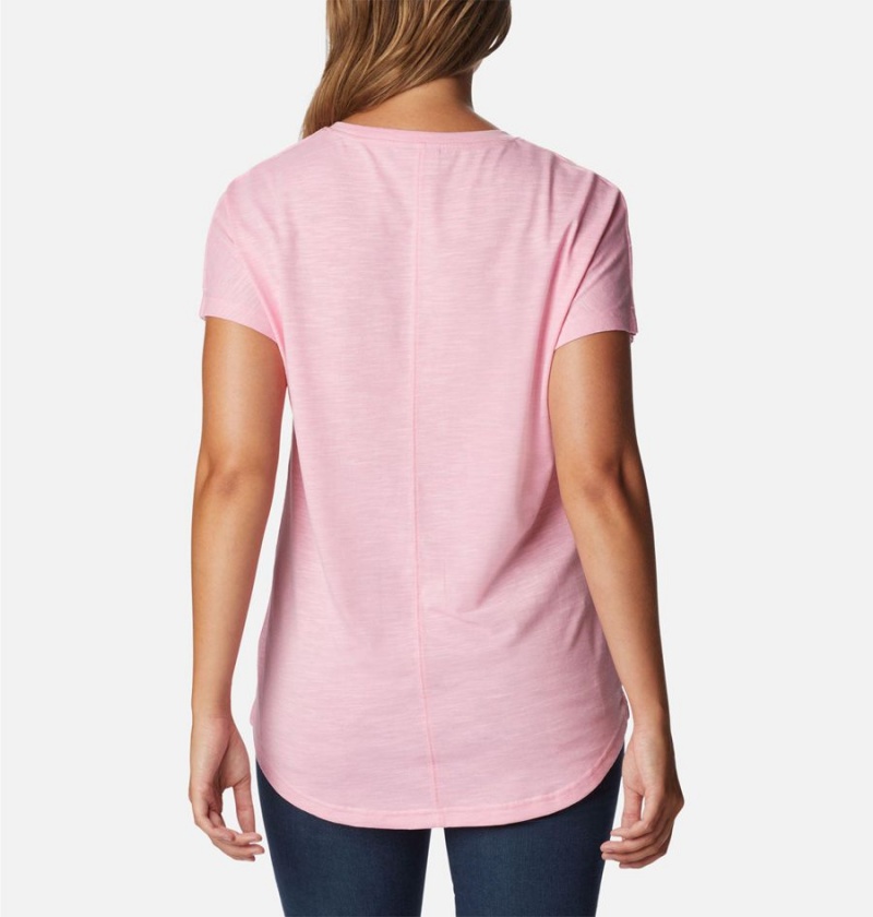 Pink Women's Columbia Cades Cape T-Shirt | VFGSA-8342